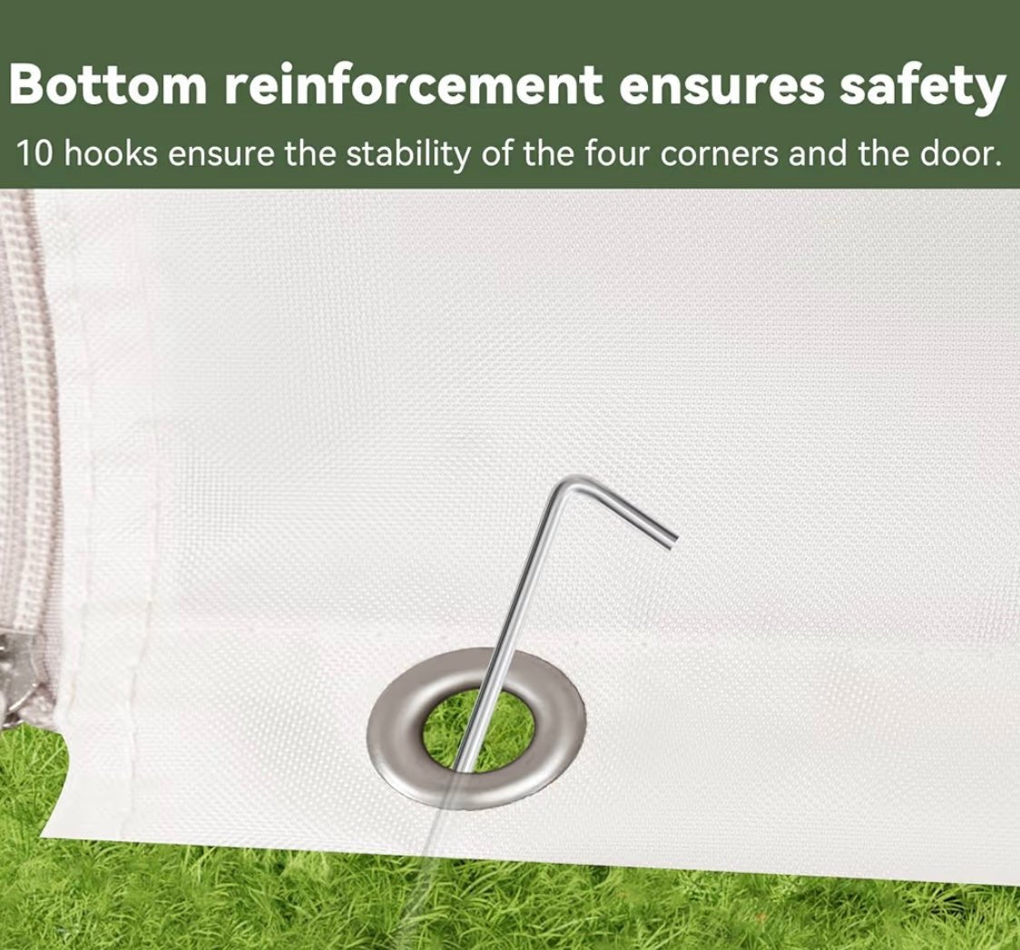 10' x 12' Universal Winter Cover for Hardtop Gazebos,Outdoor Gazebo Cover with Sidewalls and Mesh Windows, All Season Waterproof Enclosed Canopy Covers, Beige(Gazebo not Included)