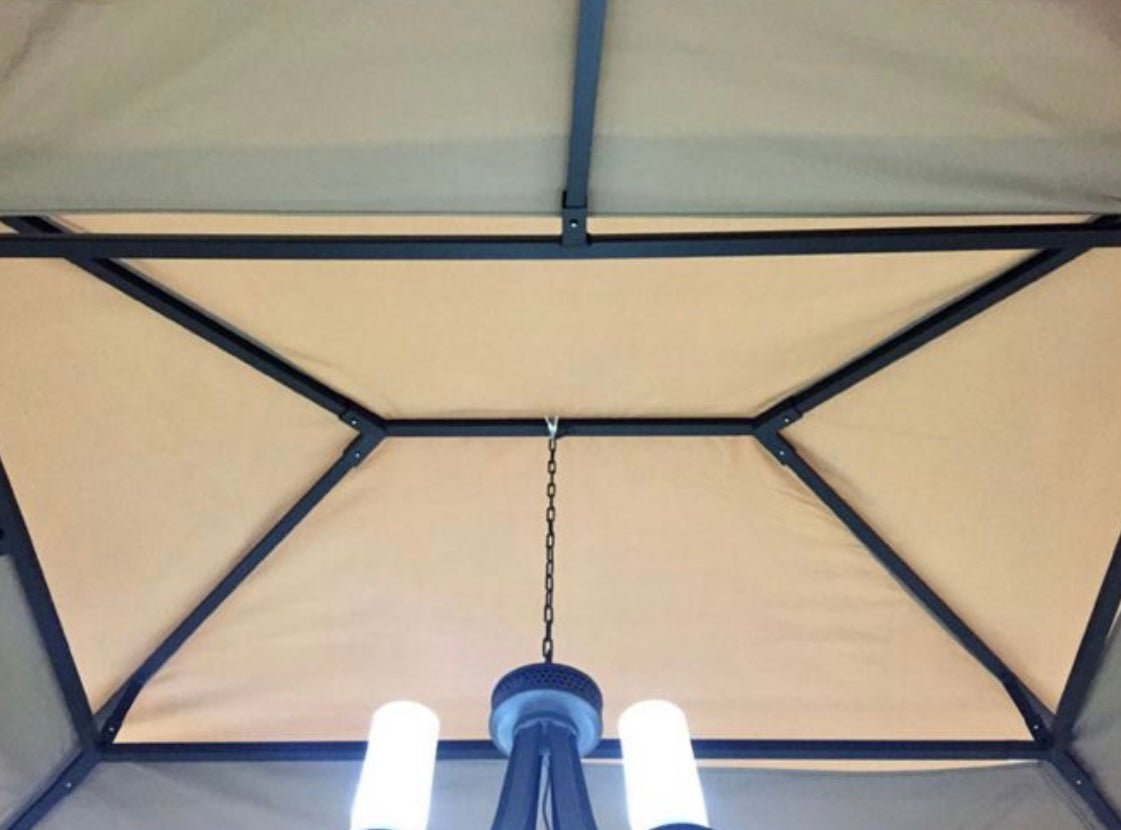 10x12 WICKER GAZEBO CANOPY SET 10X12 L-GZ816-C