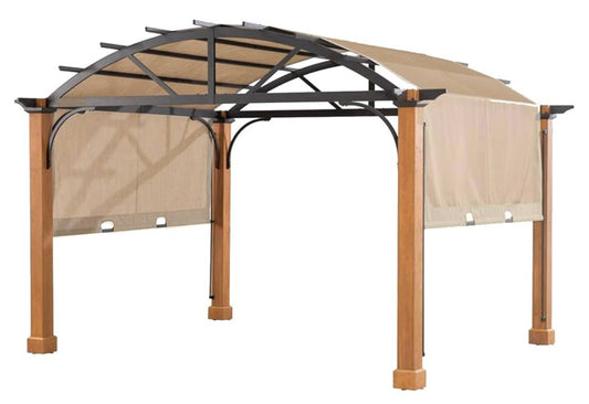 Replacement Canopy Top Cover for The Longford Wood Archway Pergola - Riplock 500 Beige