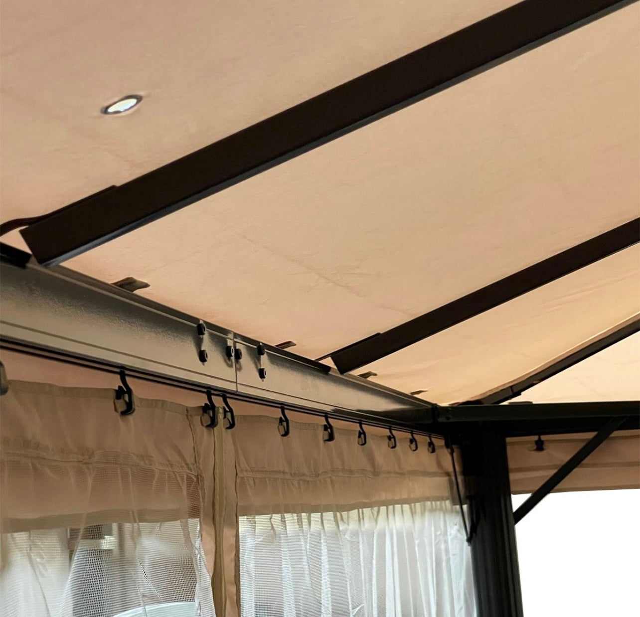 Replacement Curtain and Screen Set for B07RLKHU,  Grand Patio 10x13 Gazebo - RipLock 350 Gray