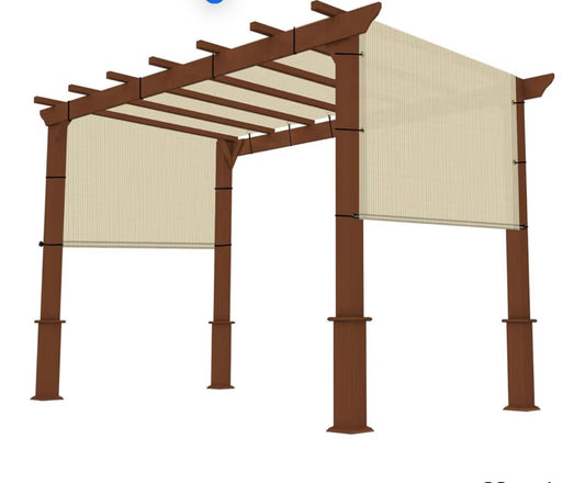 192” x 105” Universal Pergola Shade Cover Replacement Canopy for 11’x11’