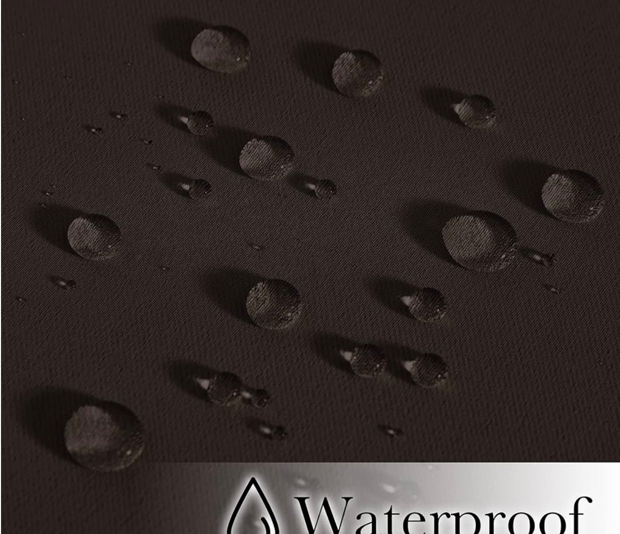 2 Panels Weighted Blackout Curtains for Patio Waterproof, Top & Bottom Grommet & Back Tab Fixed Outdoor Curtains Windproof Drapes Thermal Insulated for Porch, W66 x L90, Coffe