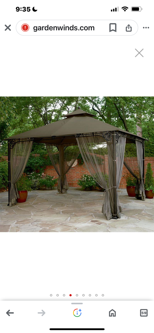 Fair Oaks Highland Gazebo Replacement Canopy - RipLock 350