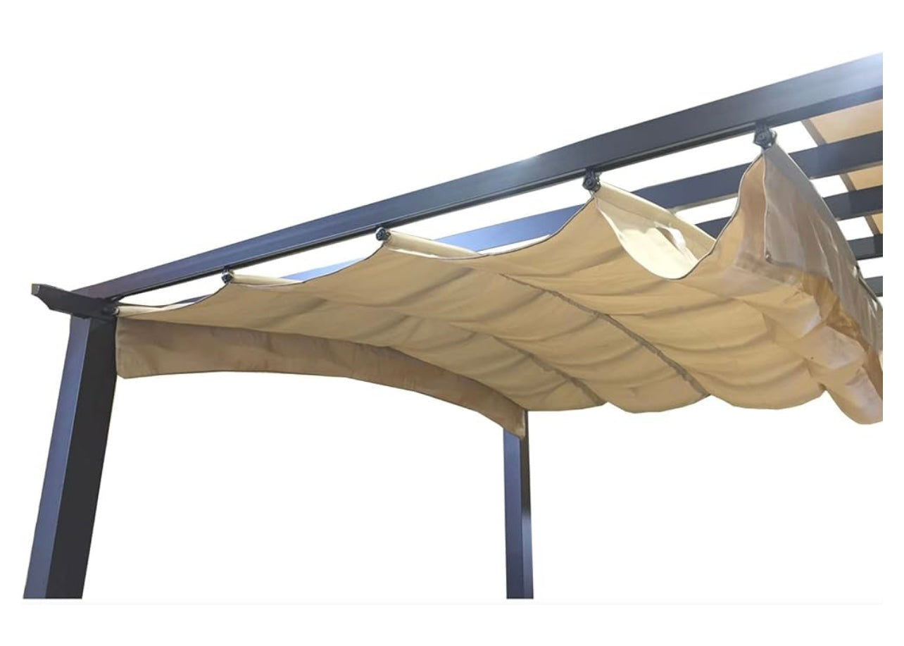 Replacement Canopy for The Hampton Bay Arched Pergola - Standard 350 GFM 00469A- Beige