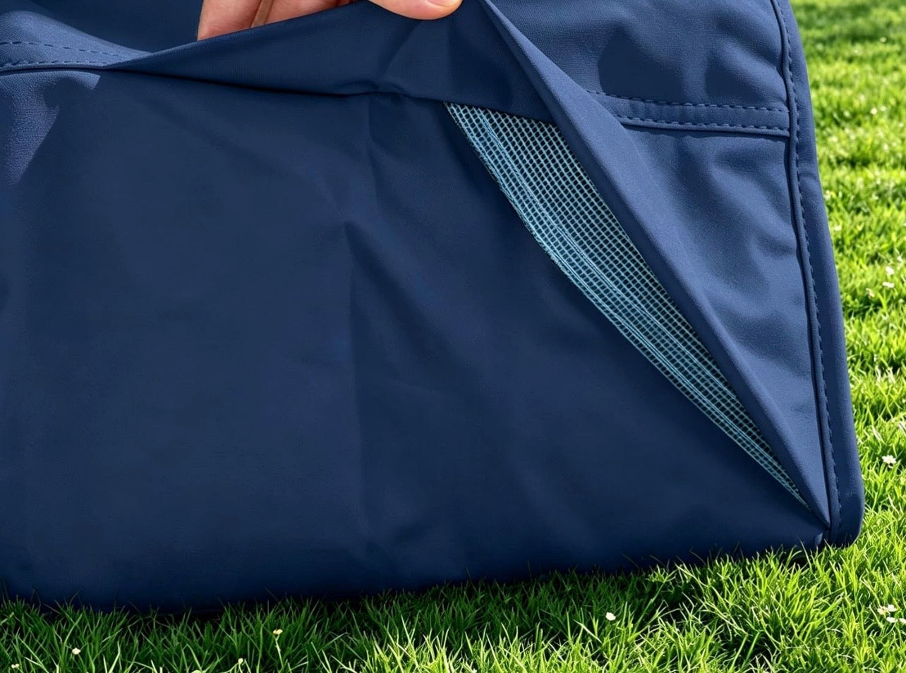 Patio Umbrella Cover for 9ft to 13ft Offset Umbrella, Water Resistant, Curved Cantilever and Straight Pole Parasol Outdoor Umbrellas Cover with Zipper and Rod Navy