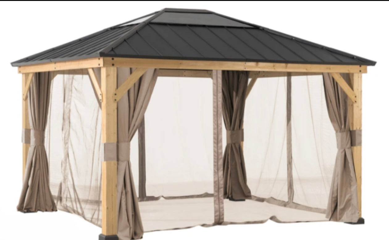Universal Mosquito Netting 10ft x 13ft. Wood-Framed Gazebos