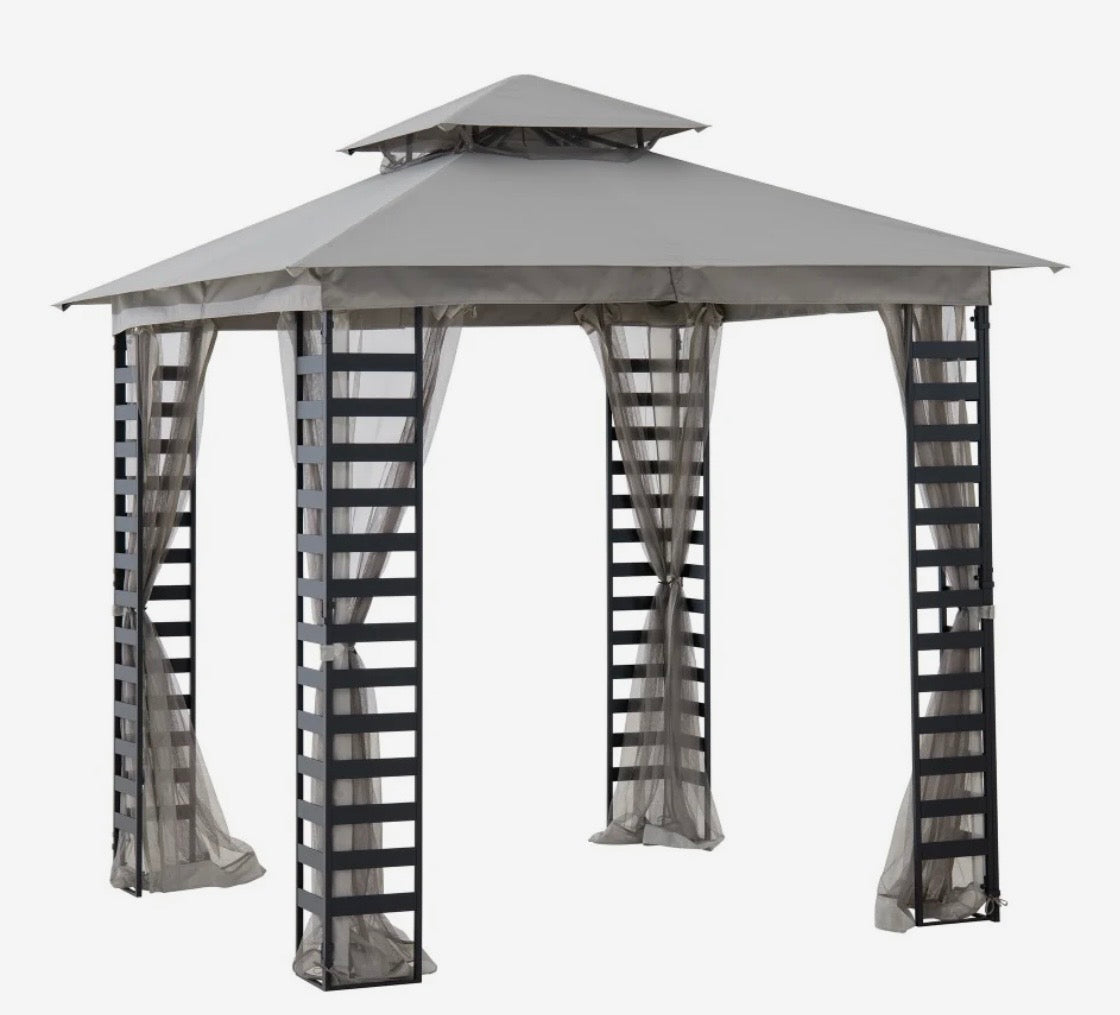 Gray Replacement Canopy Hampton Bay Soft Top Bay Gazebo
