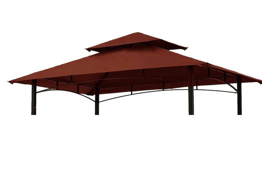 8' X 5' Grill Shelter Replacement Canopy roof ONLY FIT for Gazebo Model L-GZ832PST Burgandy