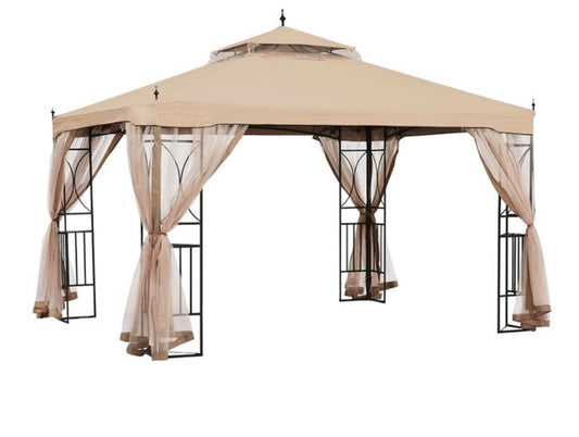 Replacement Canopy for Arrow Crescent Gazebo 10 x 12 - Riplock 350