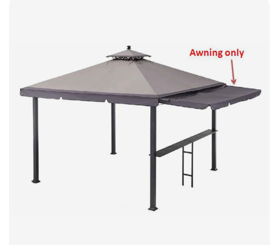 Dark Gray Replacement Awning For Gazebo With Awning (10X10 Ft) L-GZ1023PST-A Sold At Menards