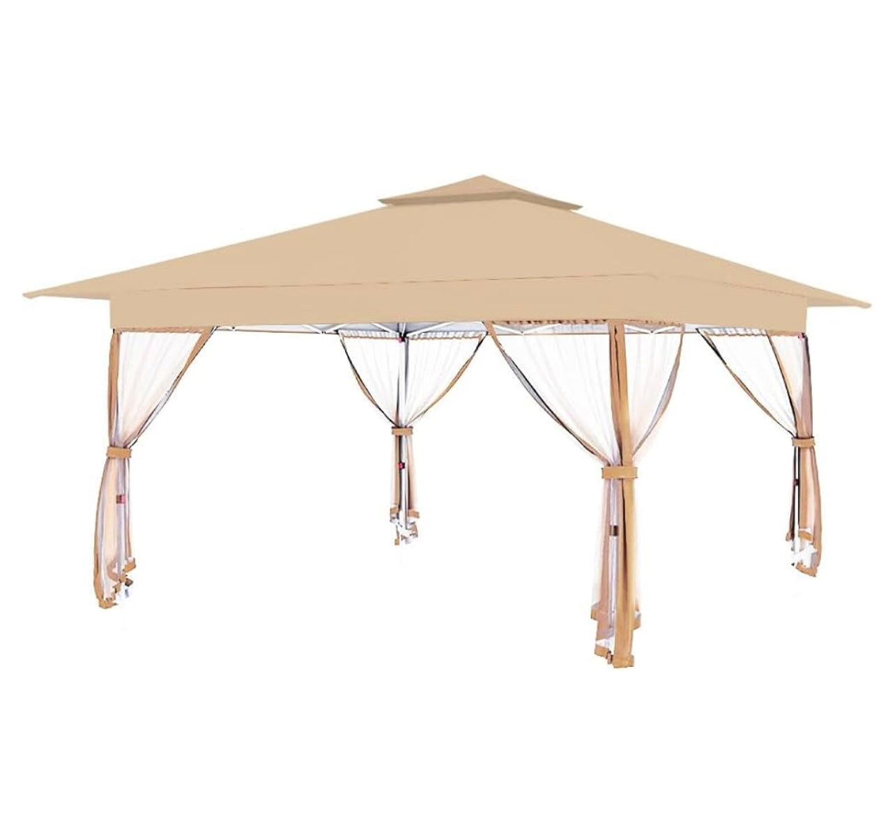 Custom Fit Replacement Canopy Top Cover Compatible with The Outfine 12' x 12' Pop Up Gazebo- Upgraded Performance RIPLOCK 350 Fabric