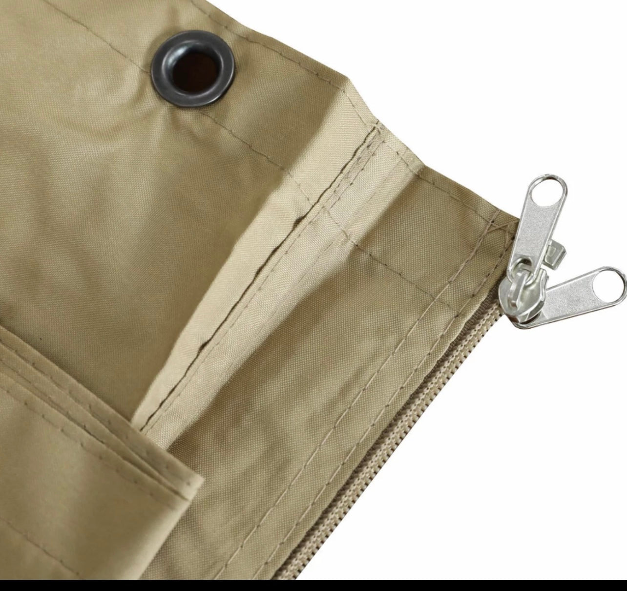 Hardtop Gazebo Beige Replacement Heavy Duty Mosquito Screen Set with Zippers Set 10x12