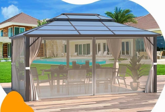 Universal Mosquito Netting 10ft x 14FT. Aluminum and Wood-Framed Gazebos