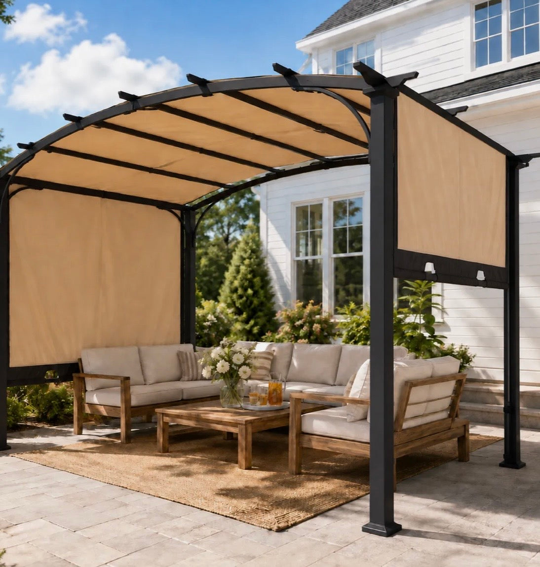 Pergola 9x11 with Adjustable Top