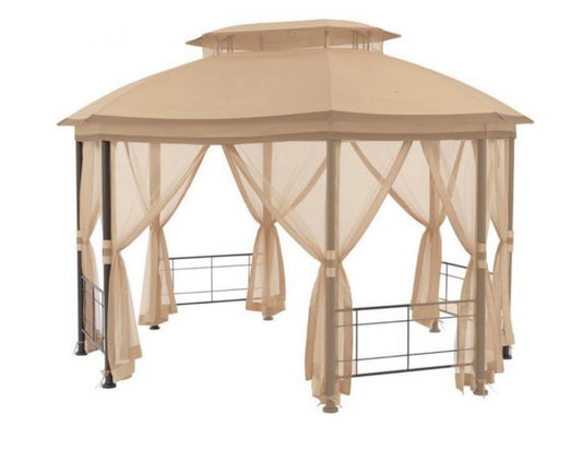 Replacement Canopy and Netting Set for Seagrove Gazebo - Riplock 350