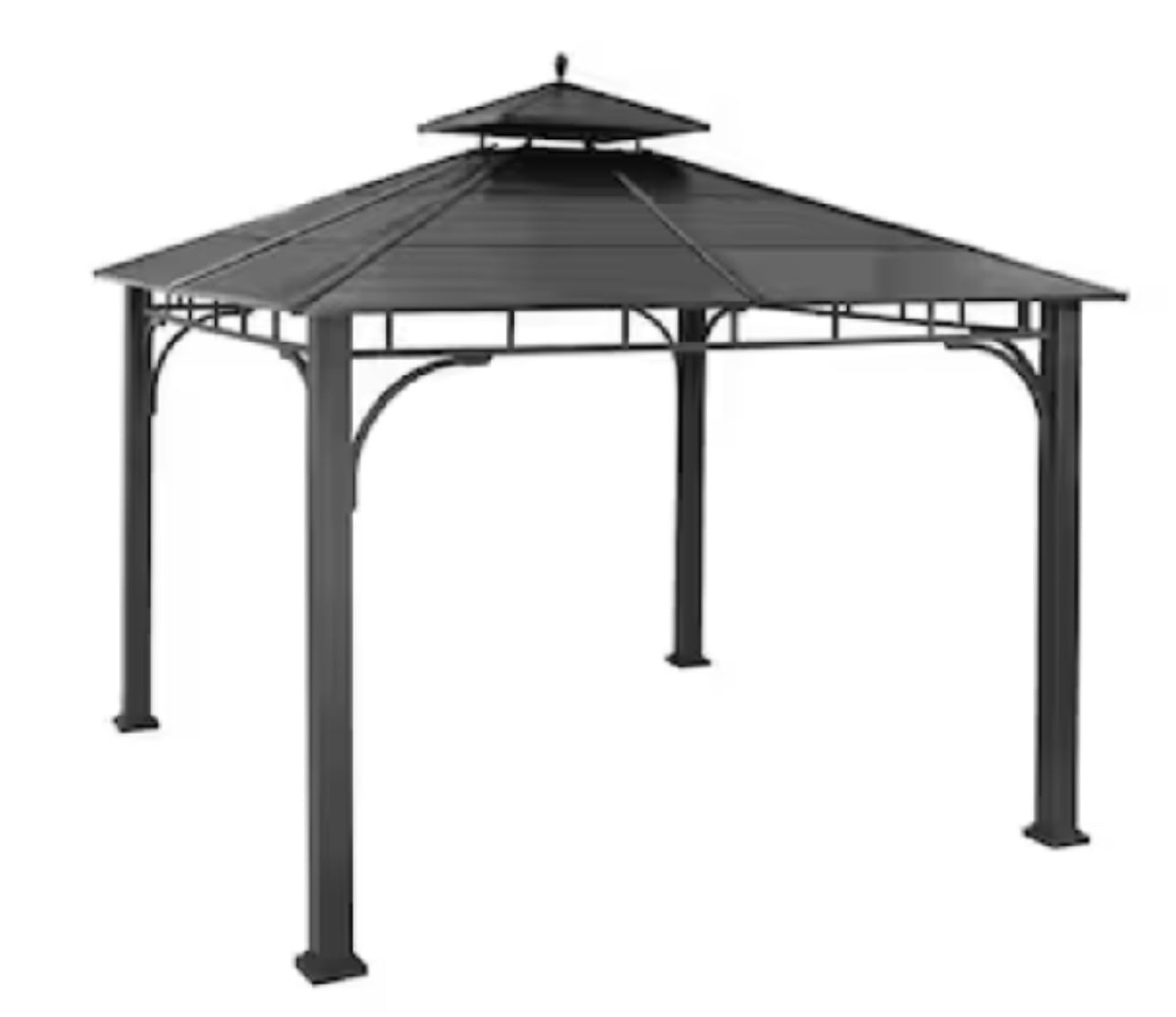 10x10 Black Mosquito Screen set for Lowes Hardtop Gazebo