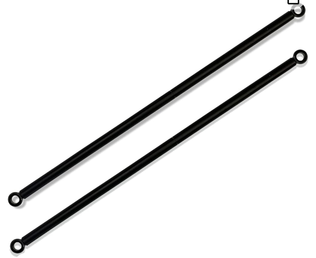 Heavy Duty Weighted Metal Rods with Eye Loops for Pergola Covers, Patio Canopy Covers, Sun Shade Panels, Curtains, Drapes - Various Lengths (9 FT)