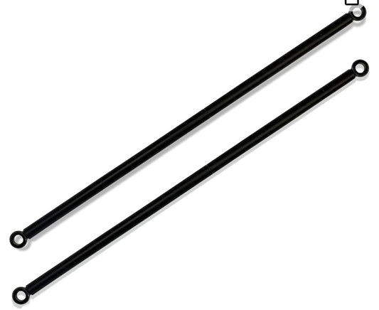 Heavy Duty Weighted Metal Rods with Eye Loops for Pergola Covers, Patio Canopy Covers, Sun Shade Panels, Curtains, Drapes - Various Lengths (10 FT)