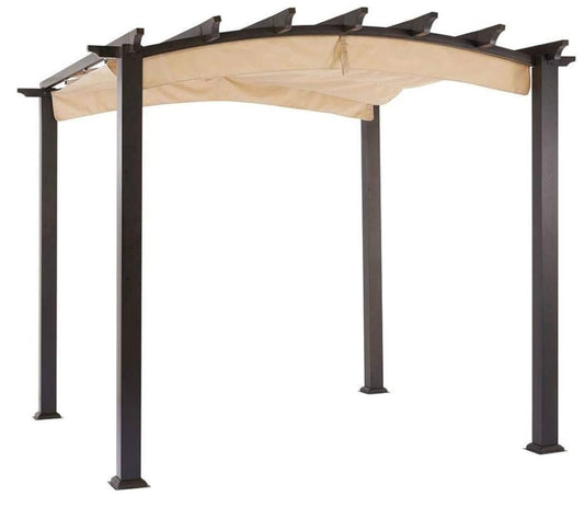 Replacement Canopy for The Hampton Bay Arched Pergola - Standard 350 GFM 00469A- Beige