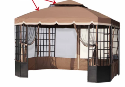 Beige Replacement Screen For  Window Gazebo (10X12 Ft) L-GZ140PST-2 Sold At Sears US