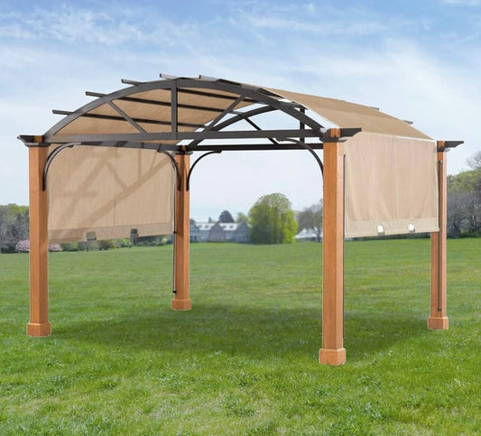 Replacement Canopy Top Cover for The Longford Wood Archway Pergola 10x12  -