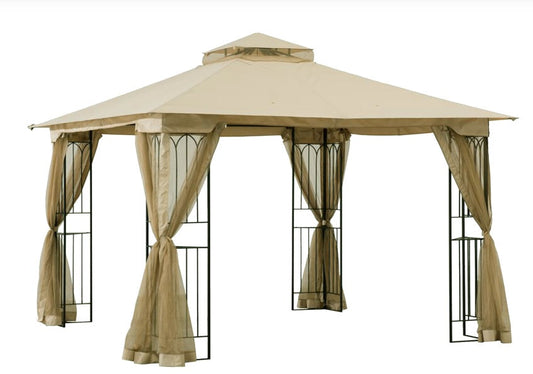Replacement Canopy and Netting Set Only for Nikki Gazebo - Riplock 350
