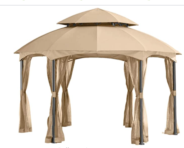 Replacement Canopy for Big Lots Milan Six Leg Gazebo Riplock 350