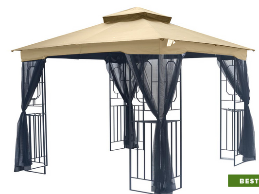 GEOMETRIC STEEL GAZEBO REPLACEMENT CANOPY RIPLOCK 350