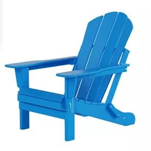 All-Weather Contoured Outdoor Poly Folding Adirondack Chair (Set of 2)