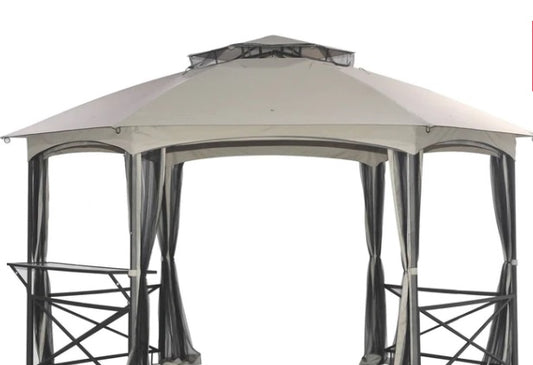 Sunjoy Alyssa Beige Replacement Canopy For Hexagonal Gazebo (13X15 Ft)