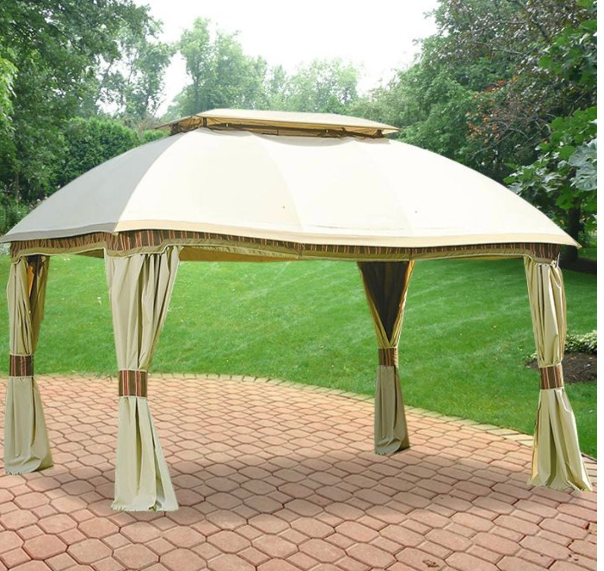 Beige Replacement Canopy For Domed Gazebo (10x13 FT) Sold At Sam's Solid Beige SJ2014-007