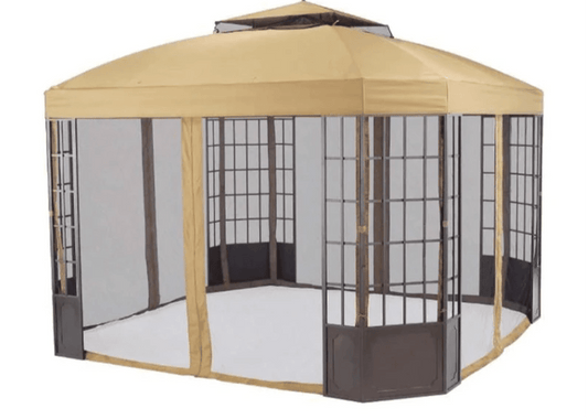 Beige Replacement Canopy For Shelton Gazebo (10x12 Ft) Sold at Ocean State Job Lot