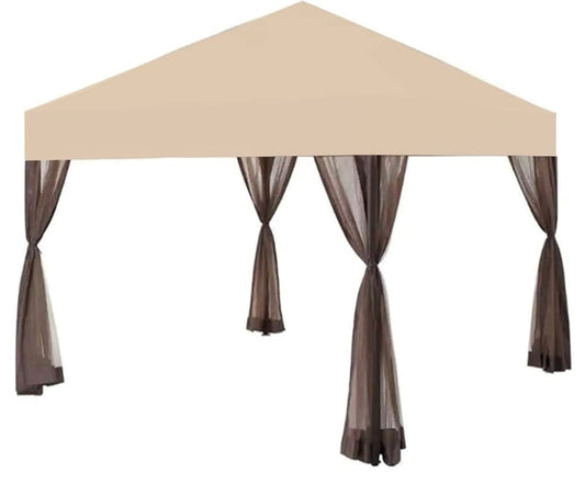 Custom Fit Replacement Canopy Top Cover Compatible with The Hampton Bay Stockton 11x11 Pop Up Gazebo - Upgraded Performance RIPLOCK 350 Fabric