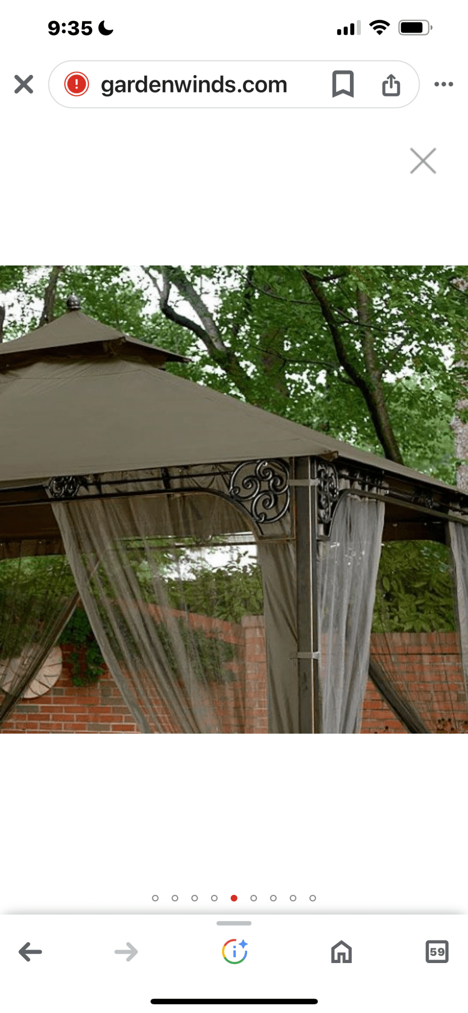 Fair Oaks Highland Gazebo Replacement Canopy - RipLock 350