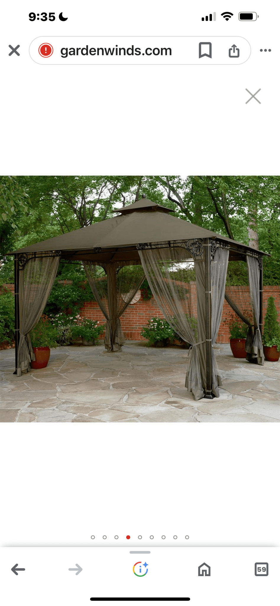 Fair Oaks Highland Gazebo Replacement Canopy - RipLock 350