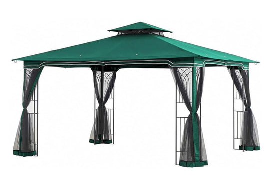 Forest Green Replacement Canopy For Regent Gazebo (10x12 FT) L-GZ768PST-E Sold At OSJ