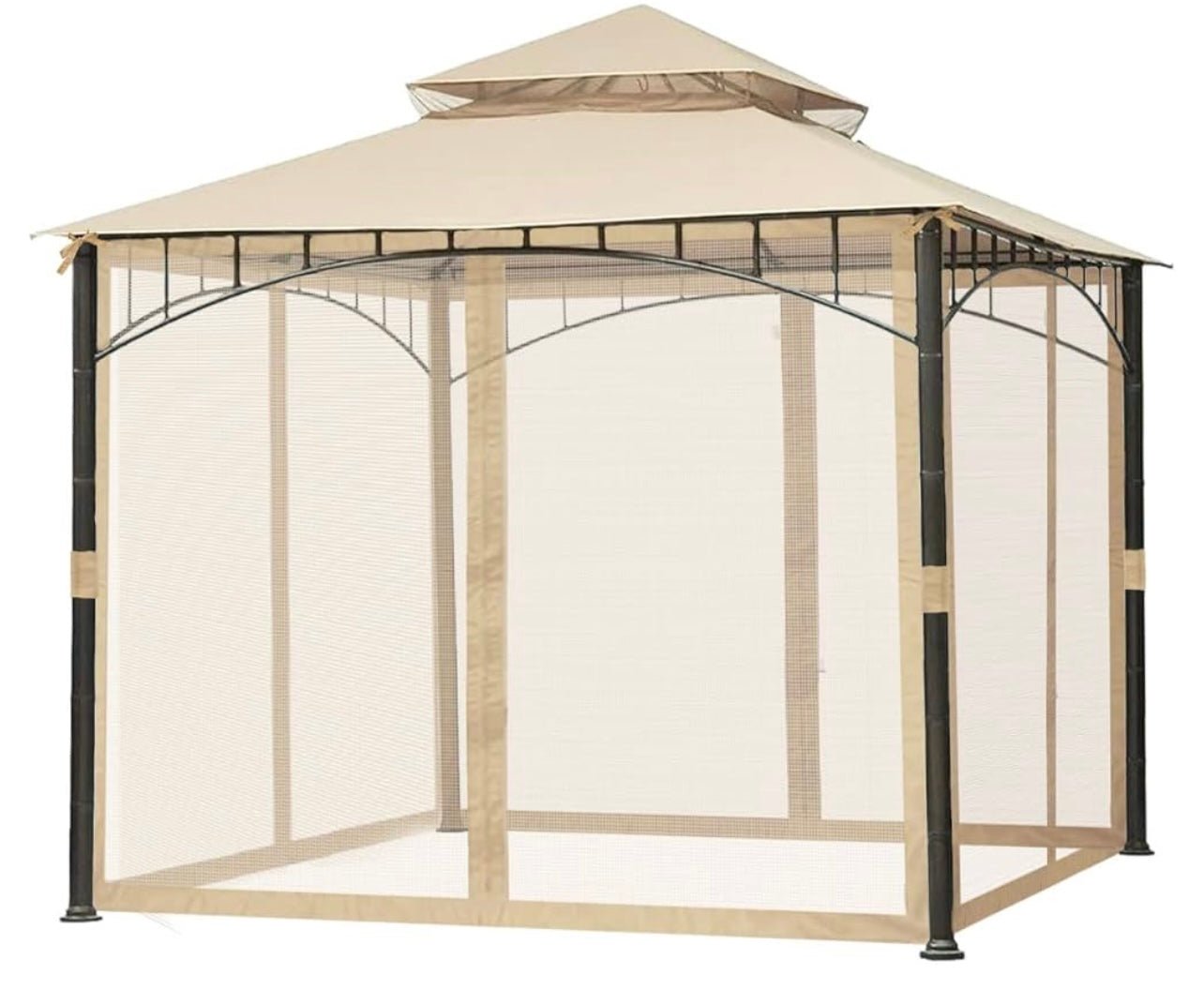 Gazebo Replacement Mosquito Netting for Gazebo L-GZ111PST (Beige)