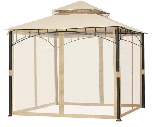 Gazebo Replacement Mosquito Netting for Gazebo L-GZ111PST (Beige)