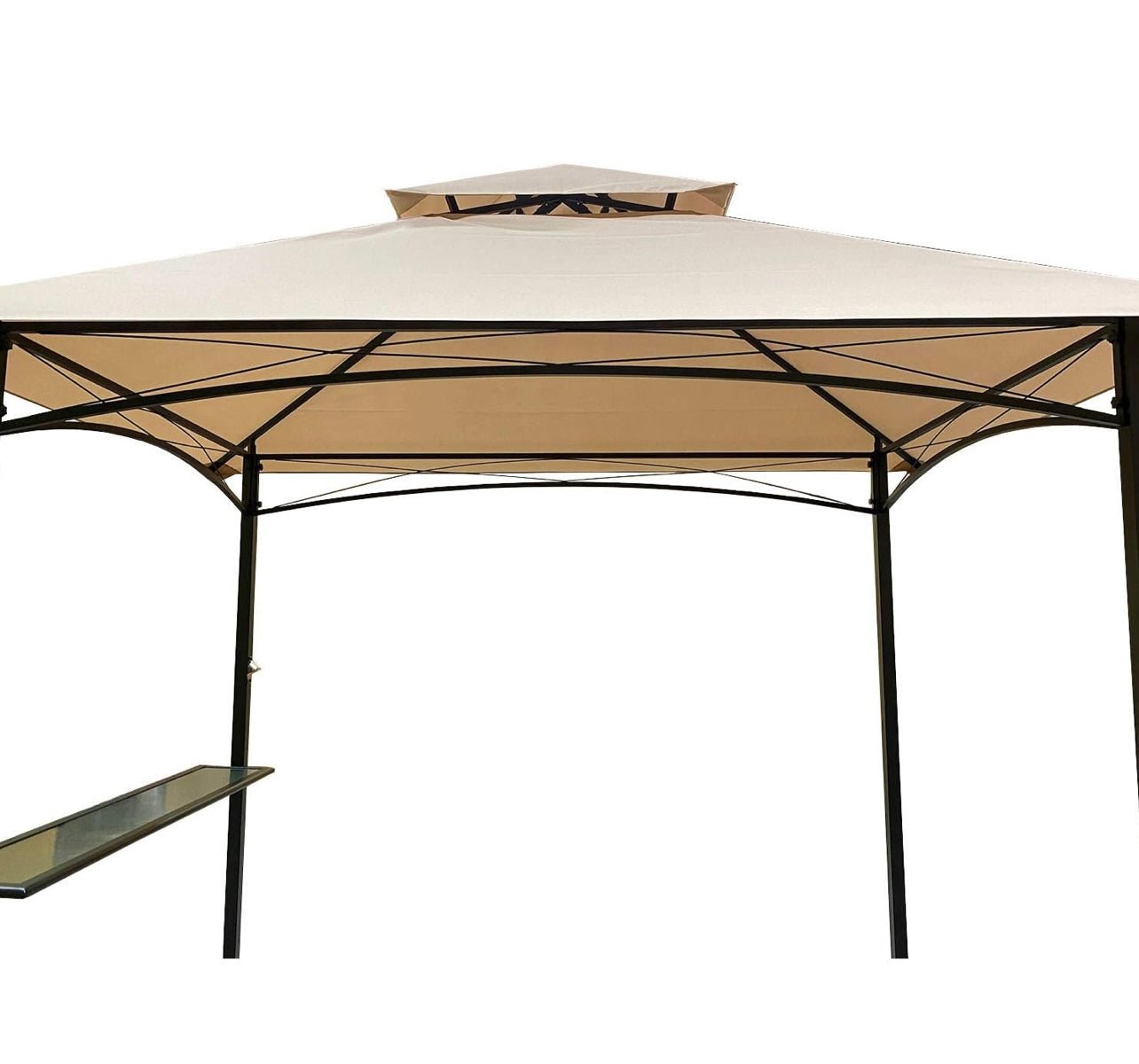 Grill Shelter Beige Lowes Replacement Canopy roof ONLY FIT for Gazebo Model GF 210713 Beige