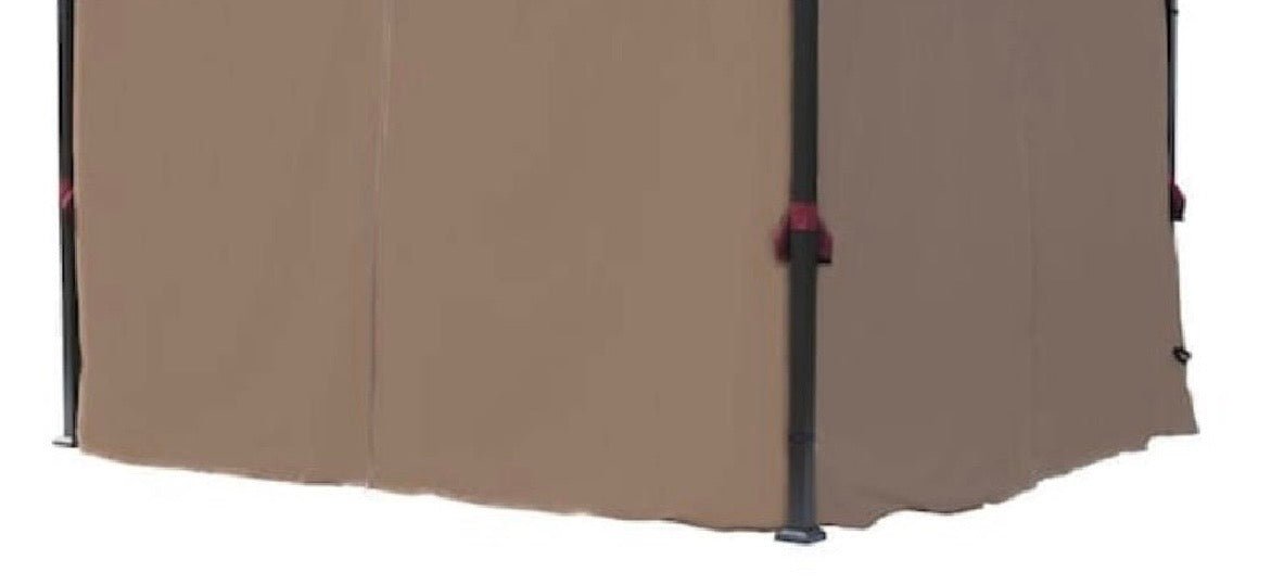 Hardtop Gazebo Dark Beige Replacement Waterproof Heavy Duty Curtain and Mosquito Screen Set with Zippers Set 10x12