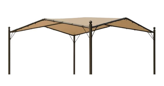Heavy Duty Reinforced RipLock 500 Replacement Canopy Top Cover Compatible with 13' x 13' Butterfly Pavillion Model - Beige