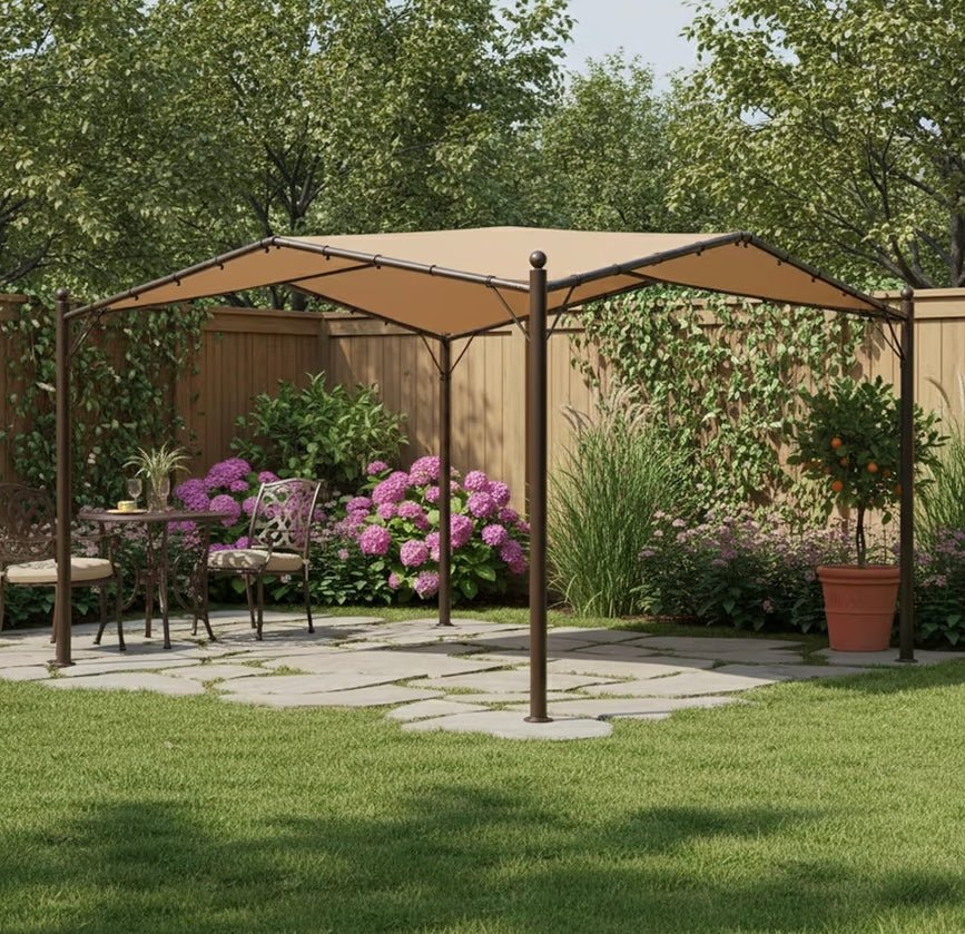 Heavy Duty Reinforced RipLock 500 Replacement Canopy Top Cover Compatible with 13' x 13' Butterfly Pavillion Model - Beige