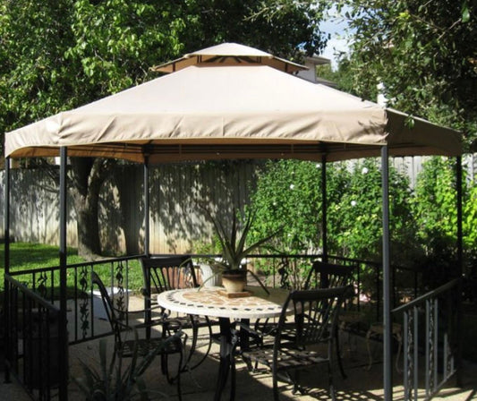 Hexagon 12’ Gazebo Replacement Canopy - 350