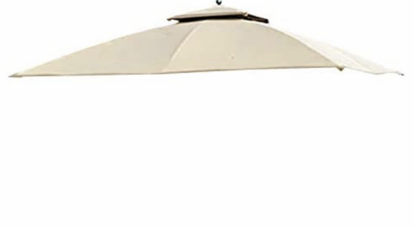 Replacement for Big Lots Domed Gazebo  L-717672 10x12 Riplock 350 Canopy and Vent Cover Sold at Big Lots Beige