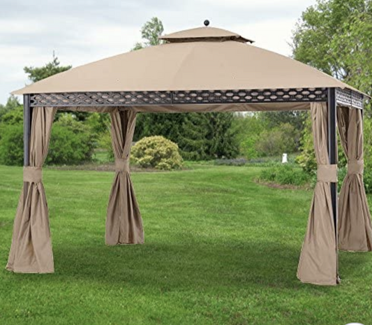 Replacement Mosquito Netting for The Pinehurst Dome L-GZ1188PST Gazebo - Standard 350 - Beige - Will NOT FIT Oakmont Gazebo