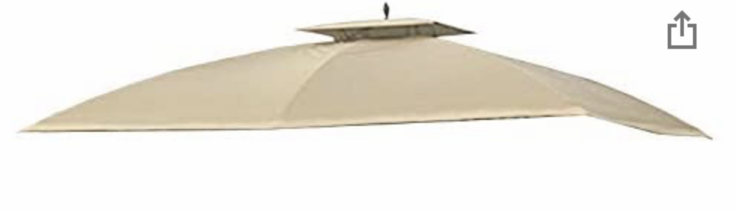 Replacement Canopy for The Gazebo Riviera 10x12 Rip Lock 350 -Beige