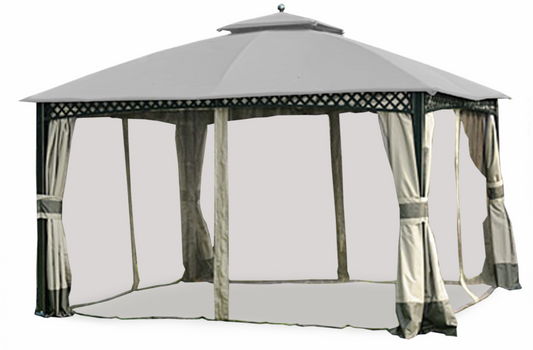 Replacement for Big Lots Domed Gazebo  L-717672 10x12 Riplock 350 Canopy and Vent Cover Sold at Big Lots Beige