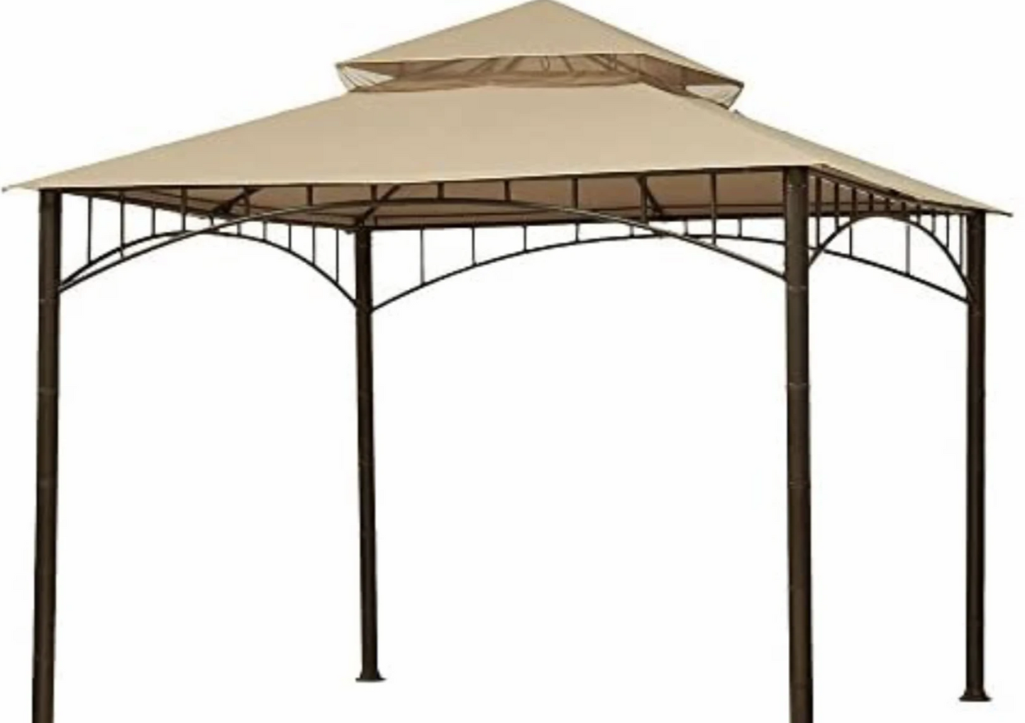 Madaga Gazebo Rip Lock 500 Replacement Canopy roof for Gazebo L-GZ136PST-2 (Tan)