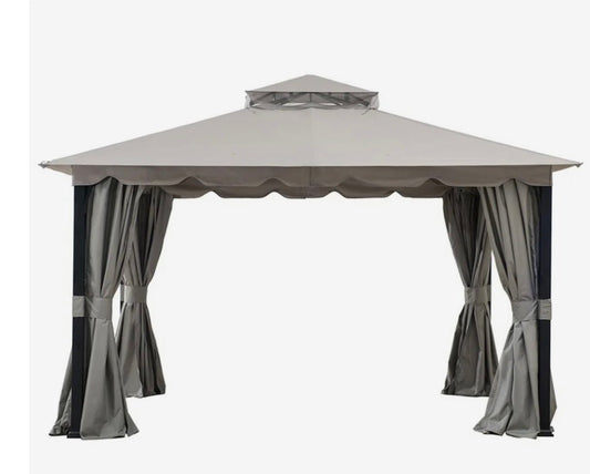 Light Grey Replacement Canopy For Overhangs bain Gazebo (11X13 Ft) A101011410 Sold At SunNest