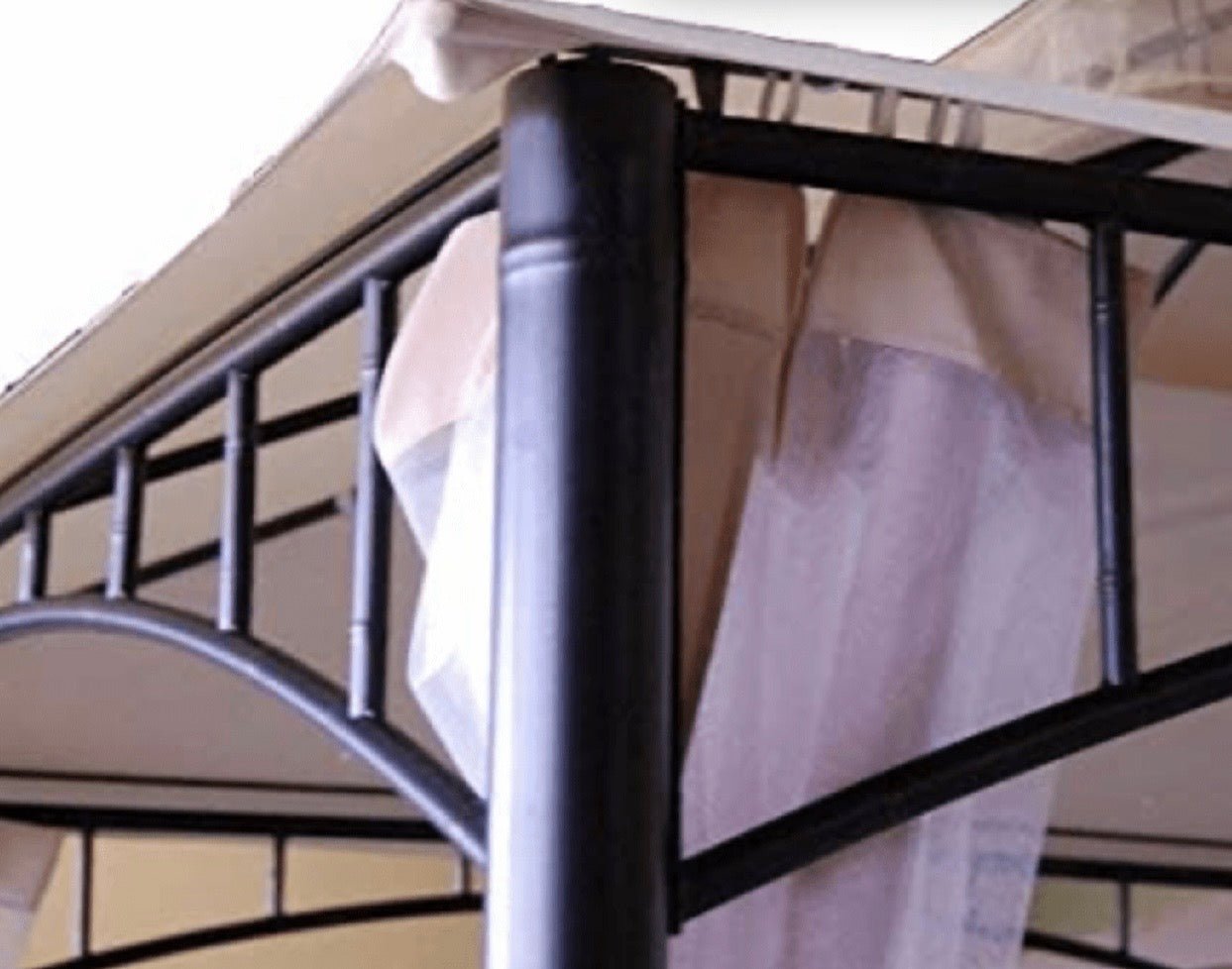 Madaga Gazebo Rip Lock 500 Replacement Canopy and Vent Cover set for Gazebo ( Tan )L-GZ112PST